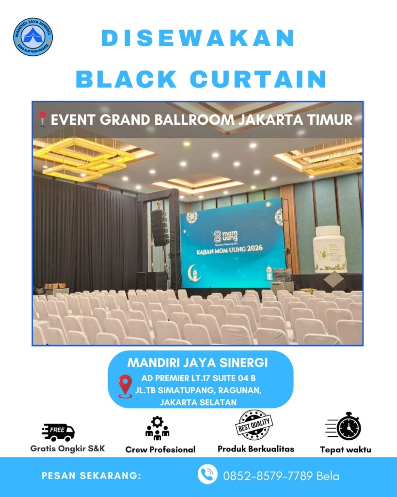 SEWA BLACK CURTAIN AREA JAKARTA TIMUR