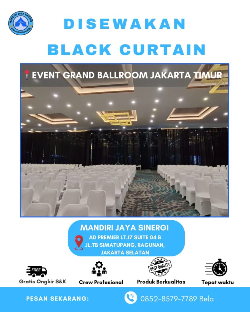 SEWA BLACK CURTAIN AREA JAKARTA TIMUR