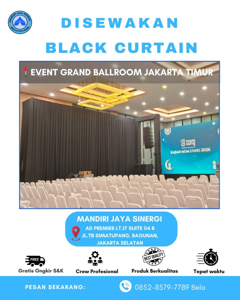 SEWA BLACK CURTAIN AREA JAKARTA TIMUR