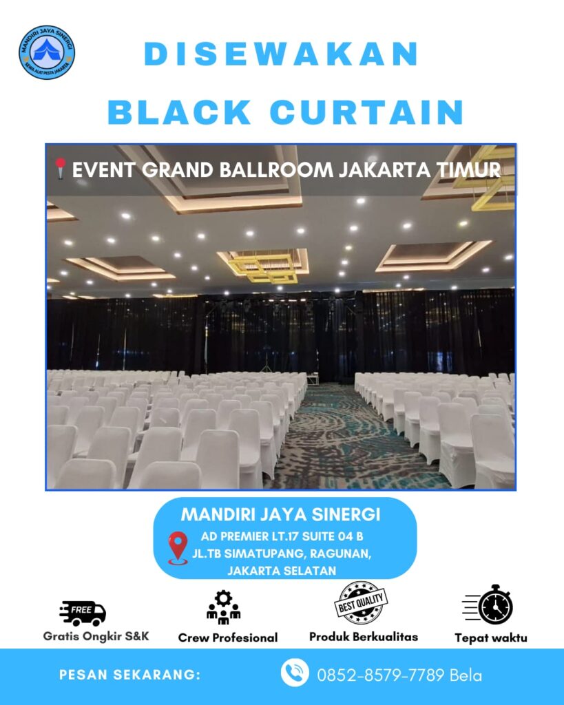 SEWA BLACK CURTAIN AREA JAKARTA TIMUR