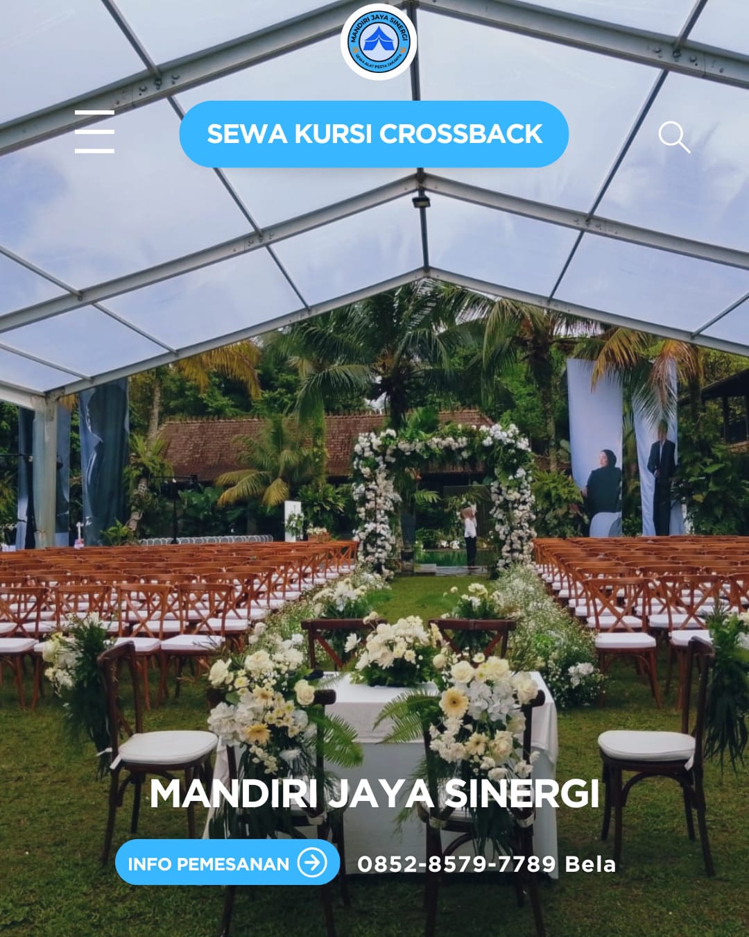 SEWA KURSI CROSSBACK AREA JABODETABEK