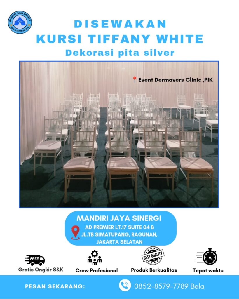 SEWA KURSI TIFFANY WHITE AREA PIK