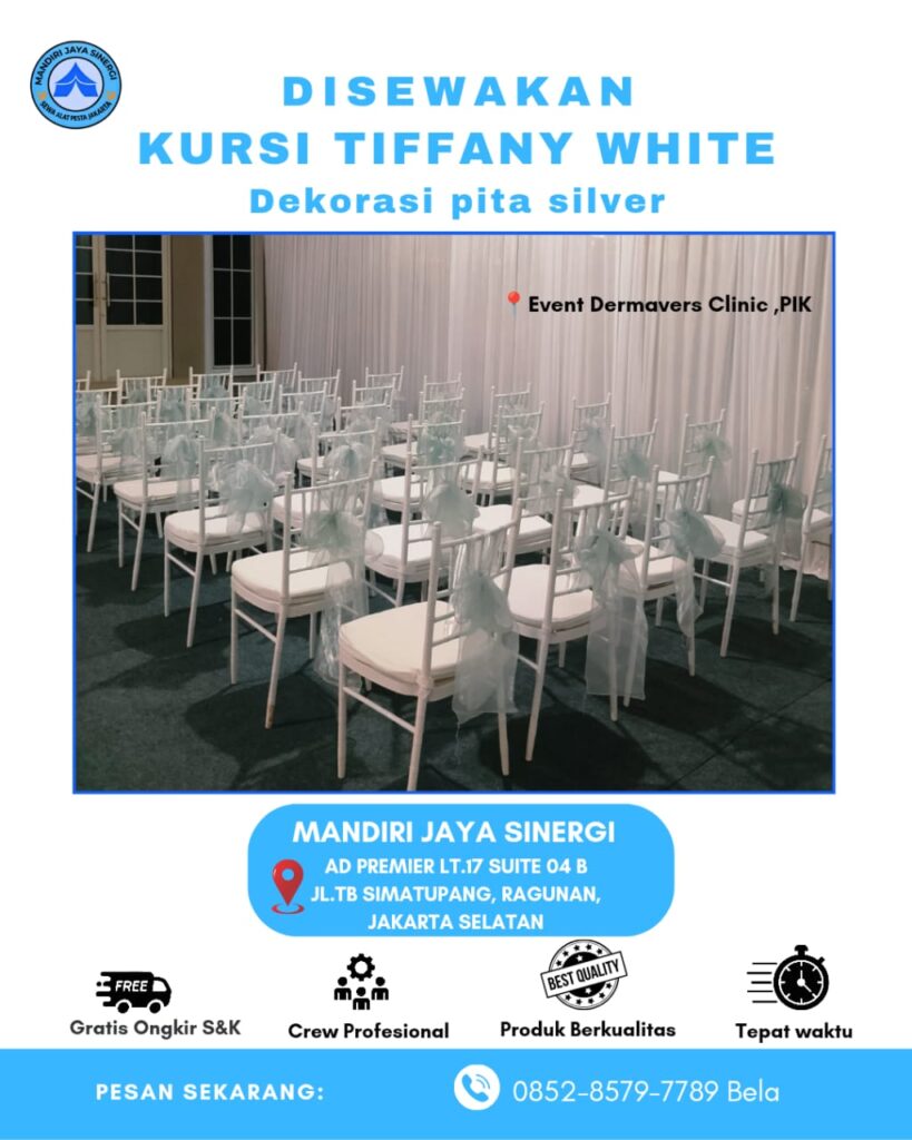 SEWA KURSI TIFFANY WHITE AREA PIK
