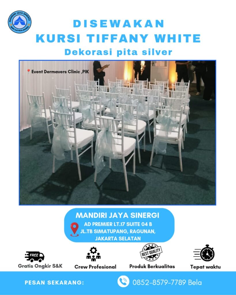 SEWA KURSI TIFFANY WHITE AREA PIK