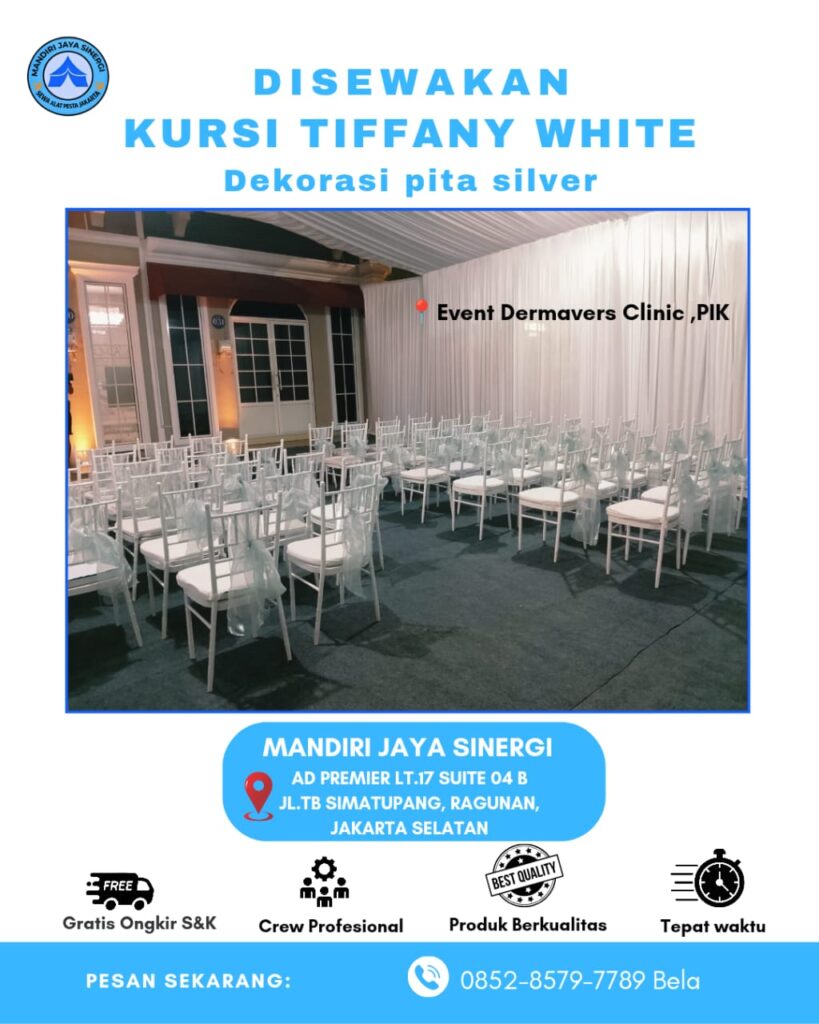 SEWA KURSI TIFFANY WHITE AREA PIK