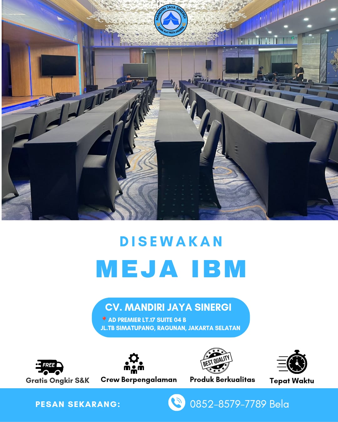 PUSAT SEWA MEJA EVENT BERKUALITAS JABODETABEK