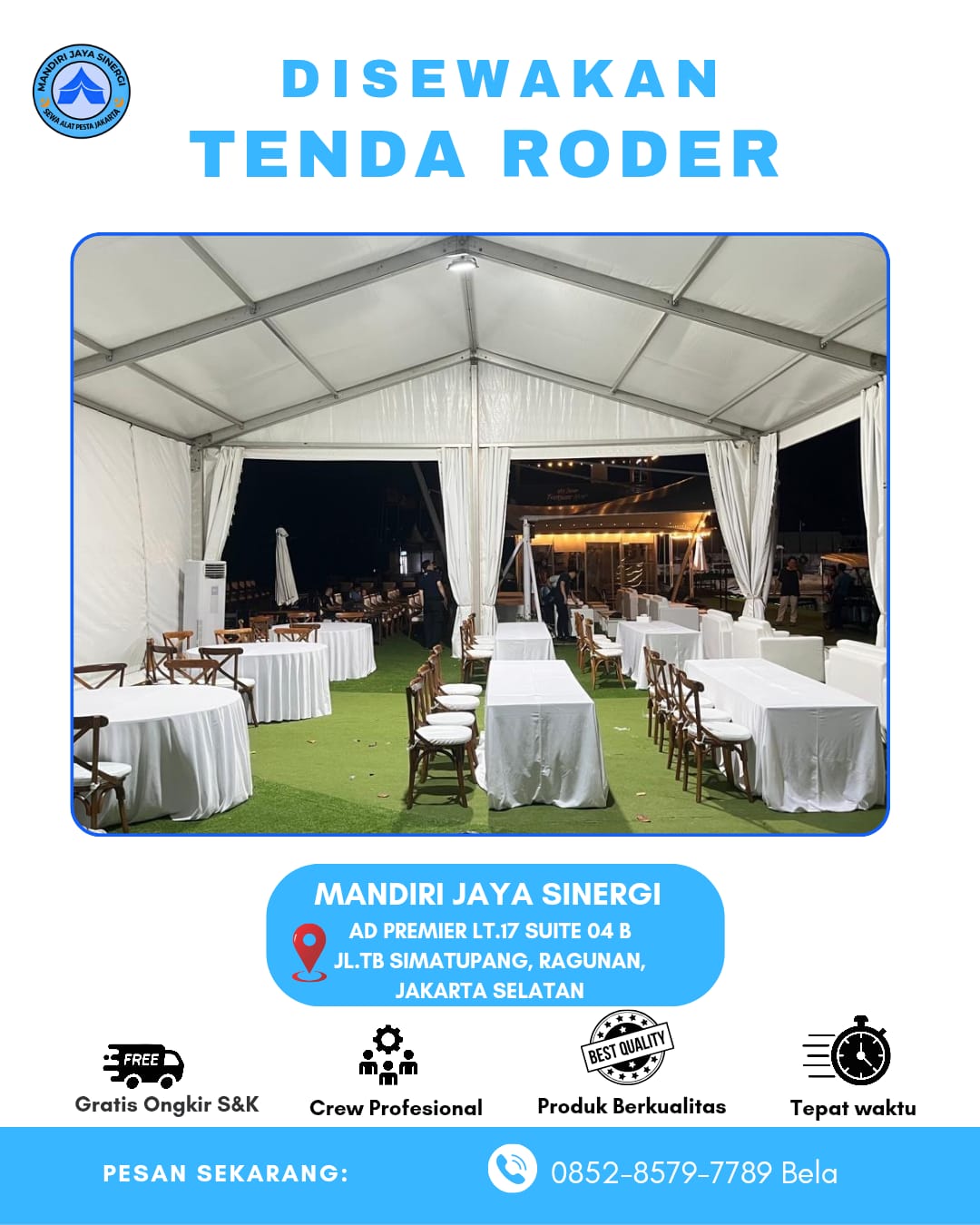 SEWA TENDA RODER JAKARTA SELATAN