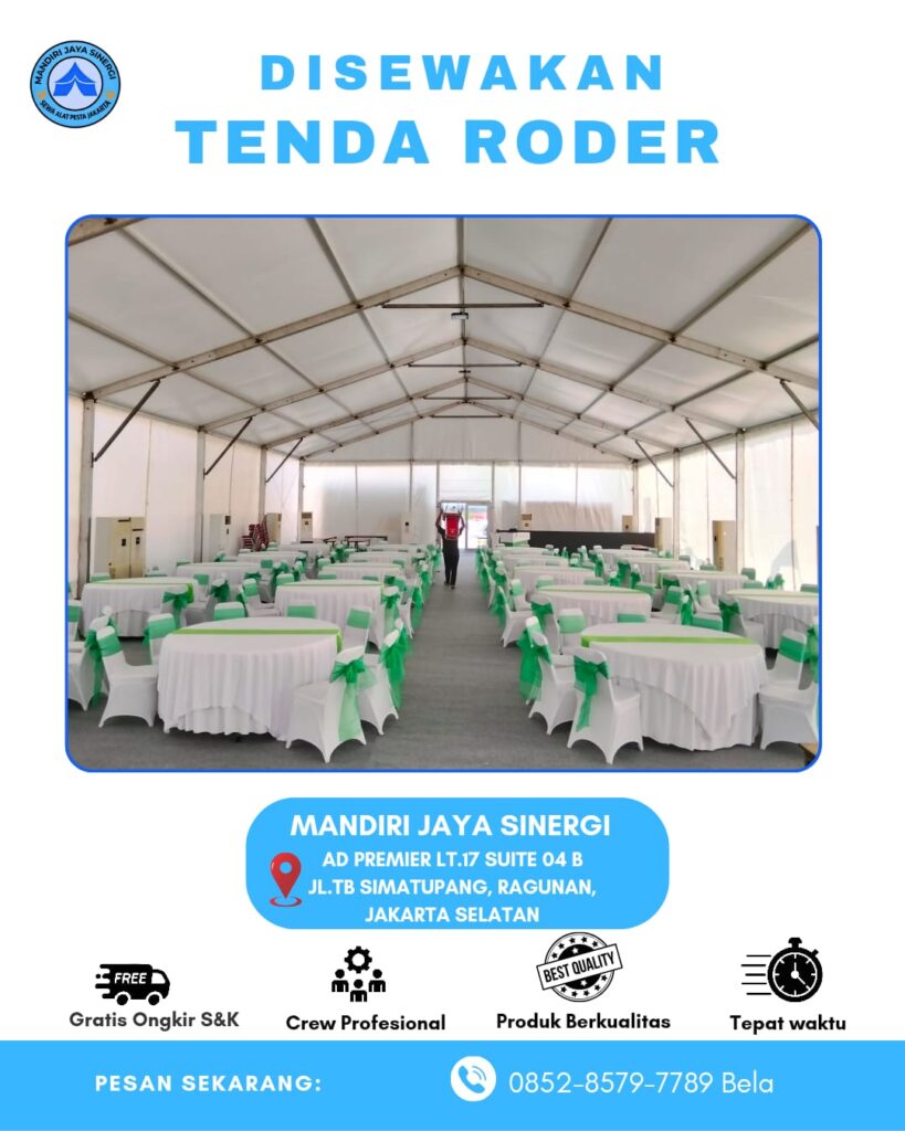 SEWA TENDA RODER  JAKARTA  SELATAN