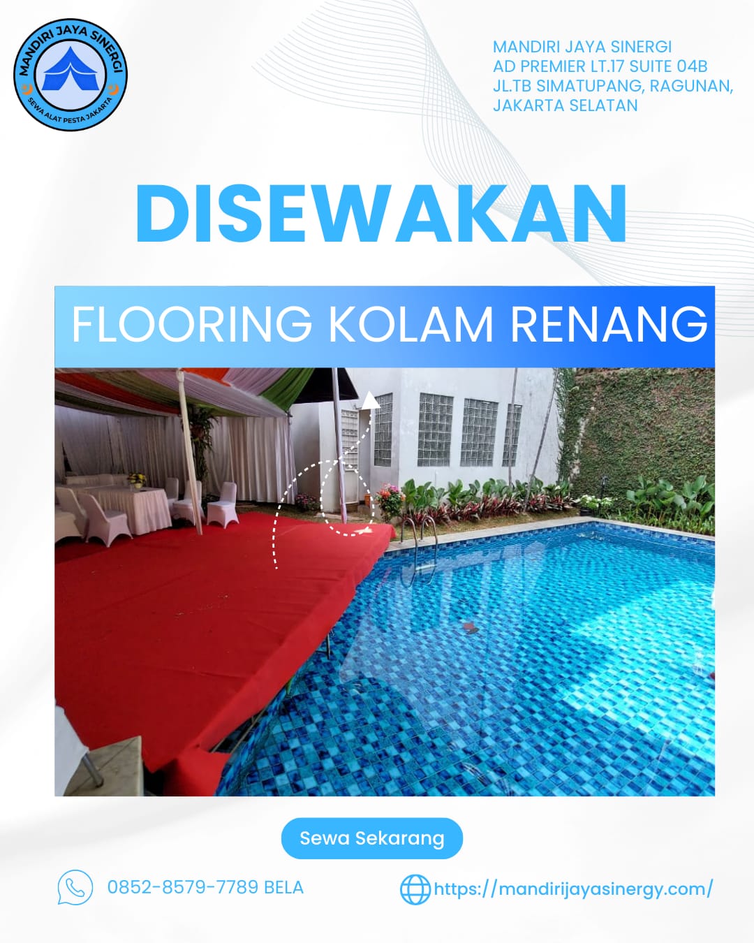 SEWA FLOORING KOLAM RENANG JAKARTA