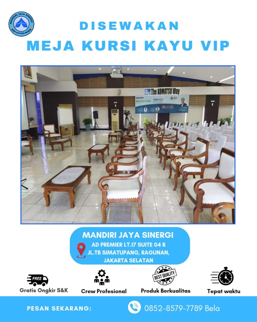 SEWA KURSI KAYU VIP JABODETABEK