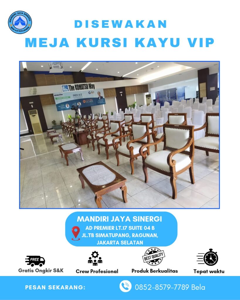 SEWA KURSI KAYU VIP JABODETABEK