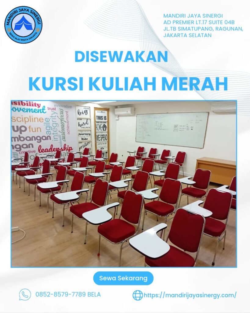 SEWA KURSI KULIAH MERAH JAKARTA