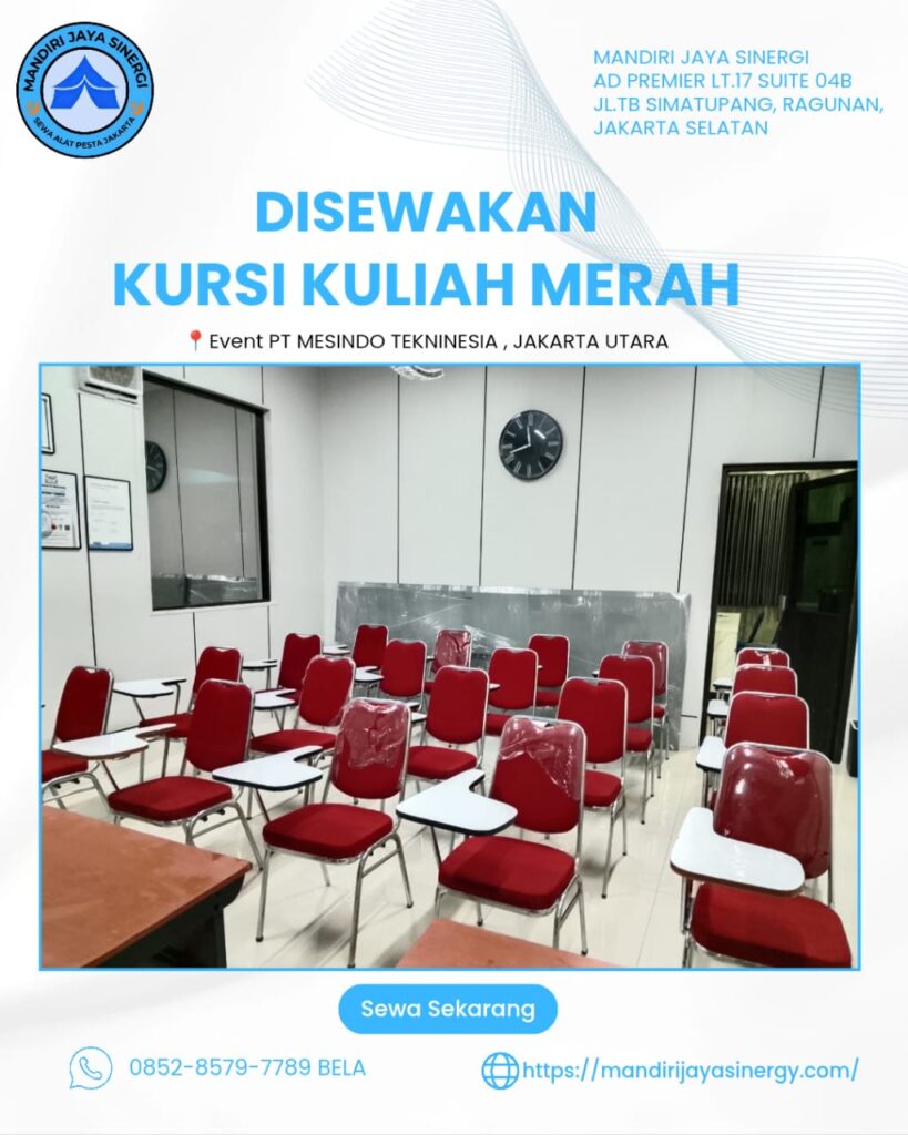 SEWA KURSI KULIAH MERAH JAKARTA