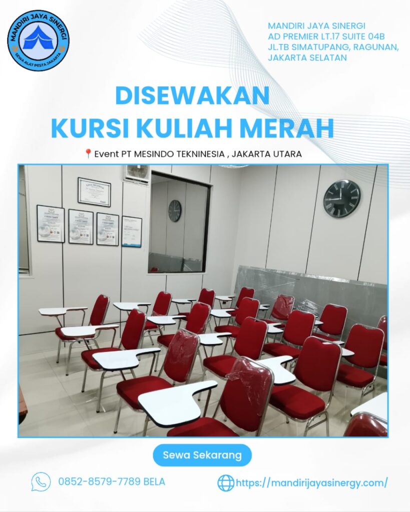 SEWA KURSI KULIAH MERAH JAKARTA