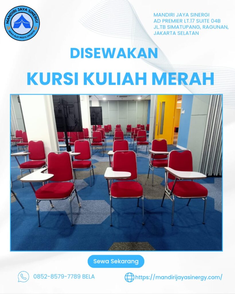 SEWA KURSI KULIAH MERAH JAKARTA