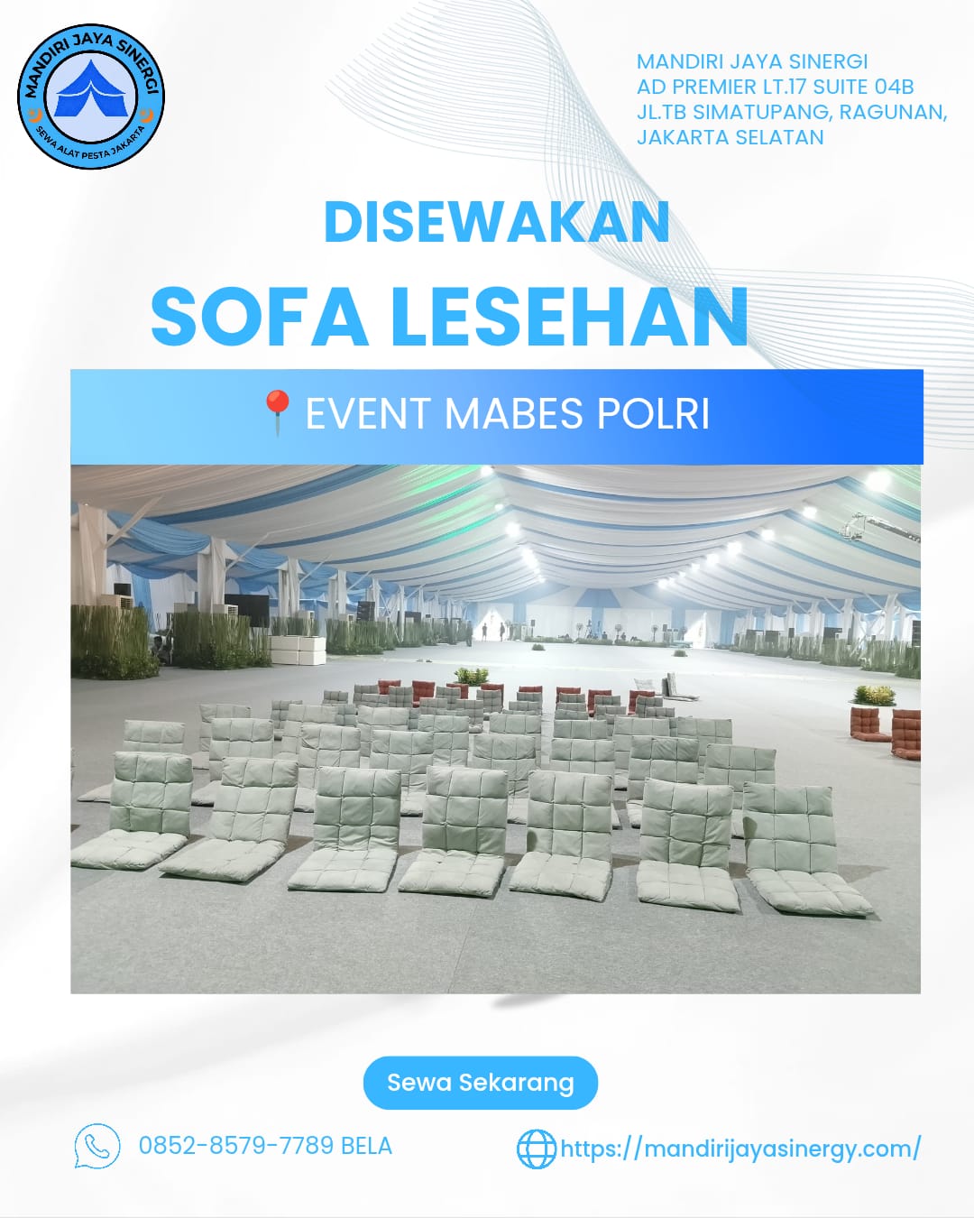 SEWA SOFA LESEHAN BERKUALITAS JAKARTA SELATAN