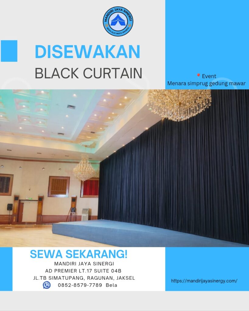 PUSAT SEWA BLACK CURTAIN JAKARTA SELATAN