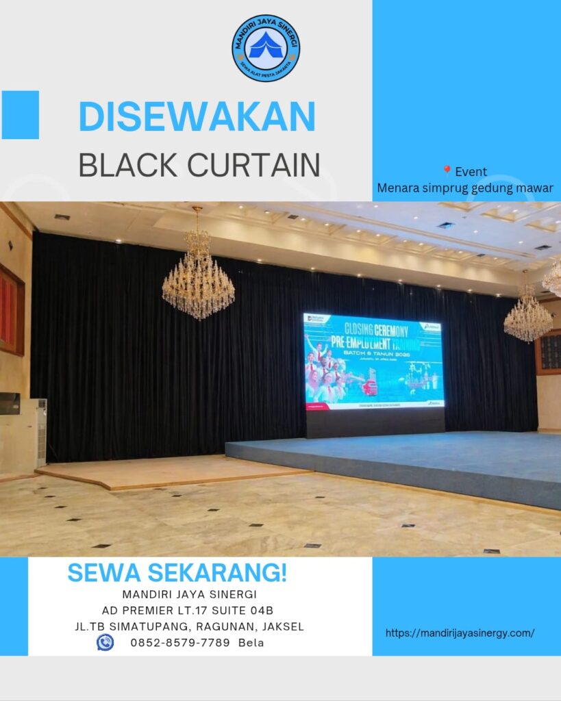 PUSAT SEWA BLACK CURTAIN JAKARTA SELATAN