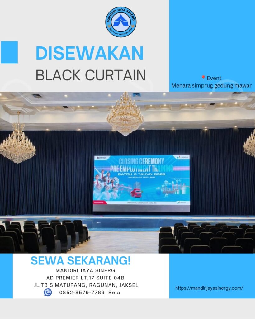 PUSAT SEWA BLACK CURTAIN JAKARTA SELATAN
