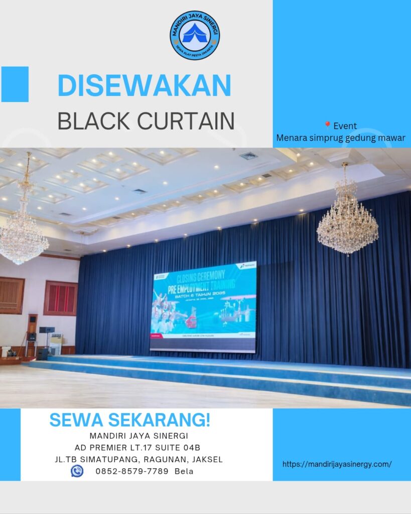 PUSAT SEWA BLACK CURTAIN JAKARTA SELATAN