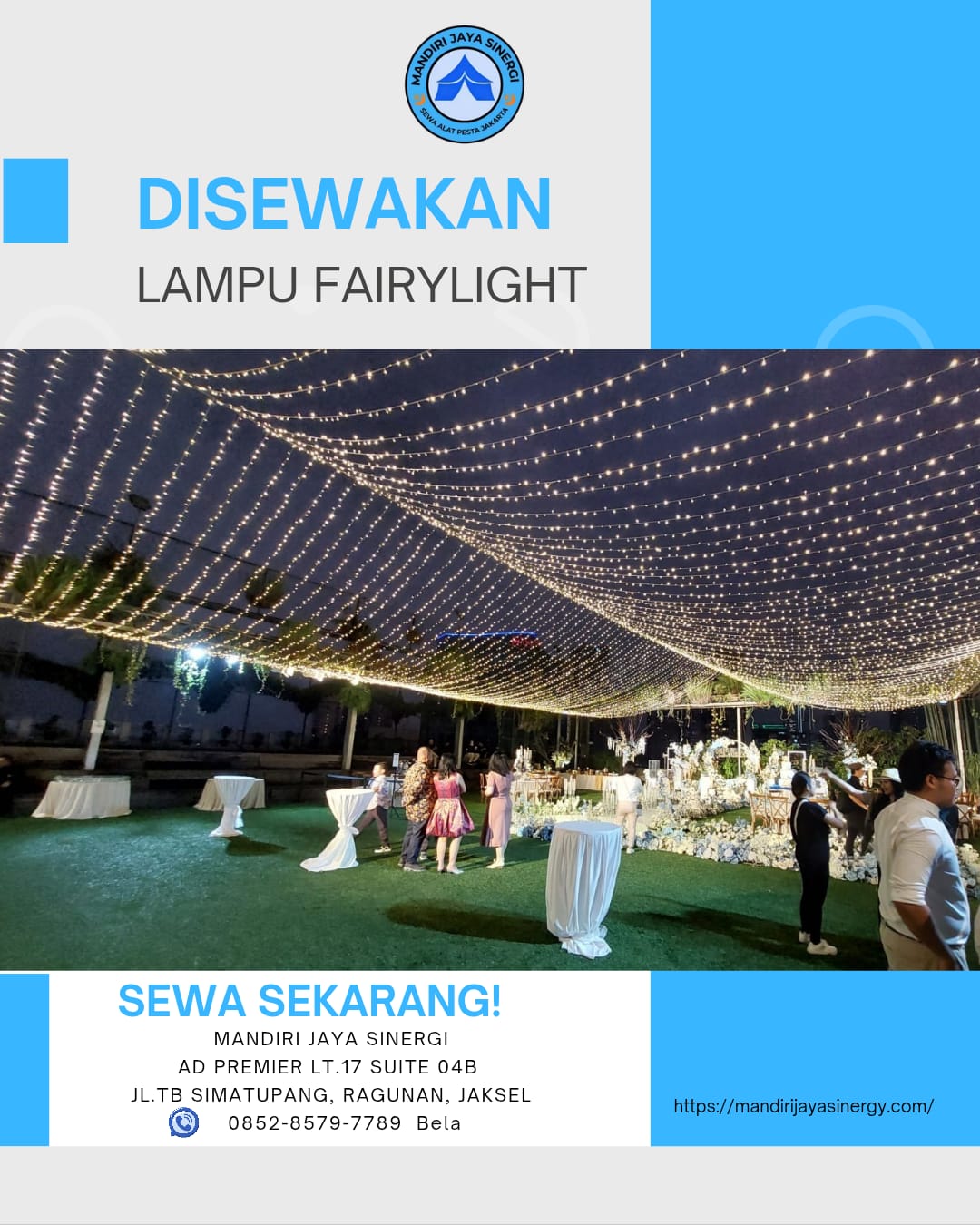 PUSAT SEWA LAMPU HIAS TAMAN DAN FAIRYLIGHT JAKARTA SELATAN