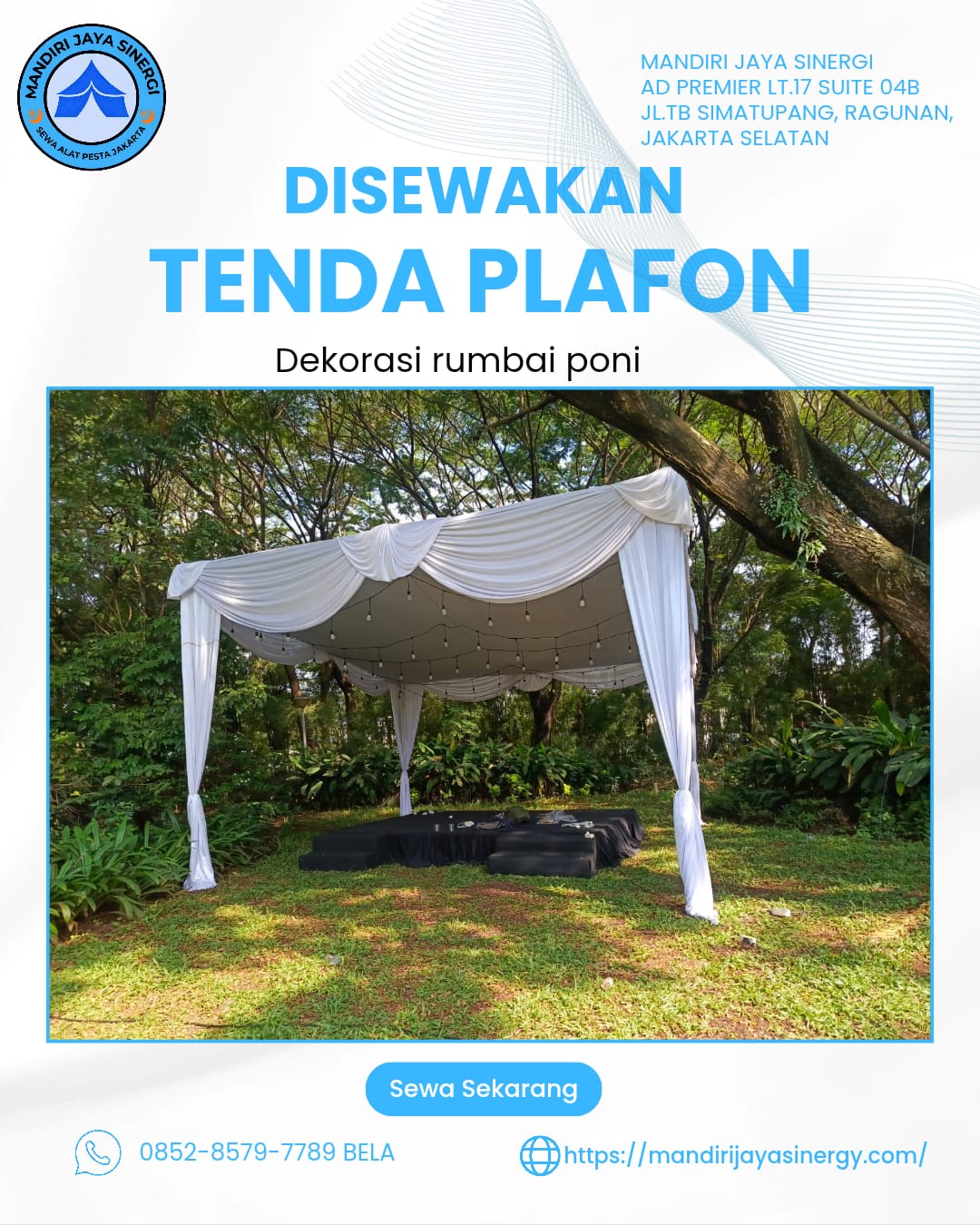 PUSAT SEWA TENDA PLAFON JAKARTA