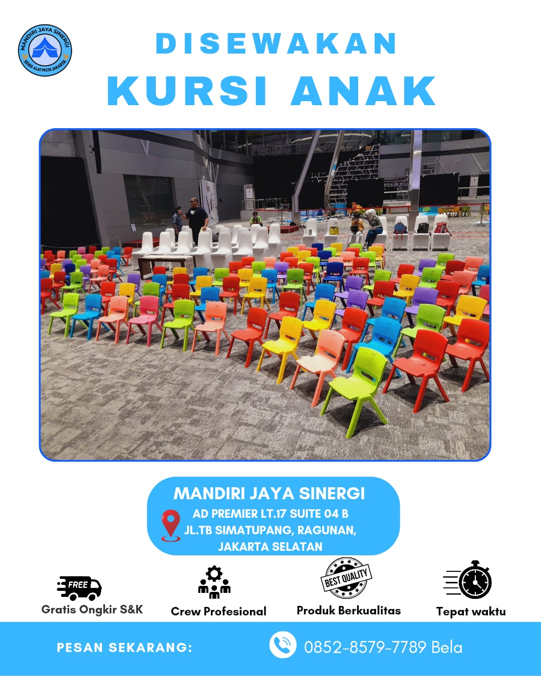 RENTAL KURSI ANAK AREA JAKARTA