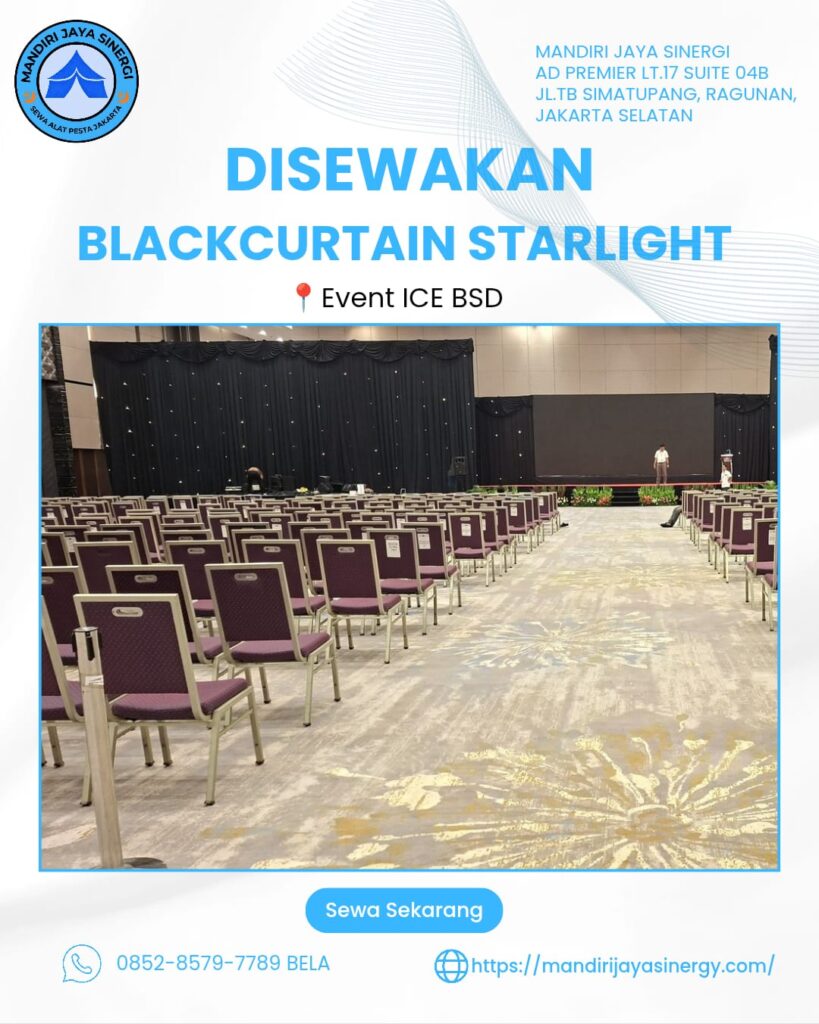 SEWA BLACKCURTAIN STARLIGHT AREA TANGERANG 