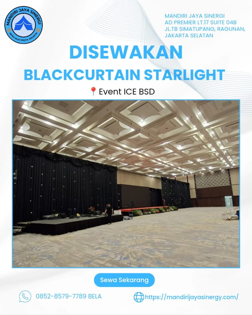 SEWA BLACKCURTAIN STARLIGHT AREA TANGERANG