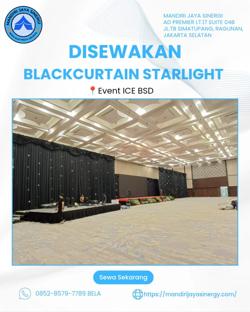 SEWA BLACKCURTAIN STARLIGHT AREA TANGERANG 