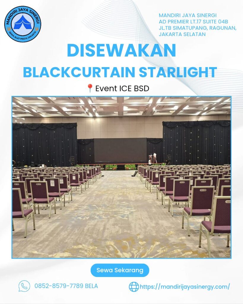 SEWA BLACKCURTAIN STARLIGHT AREA TANGERANG 