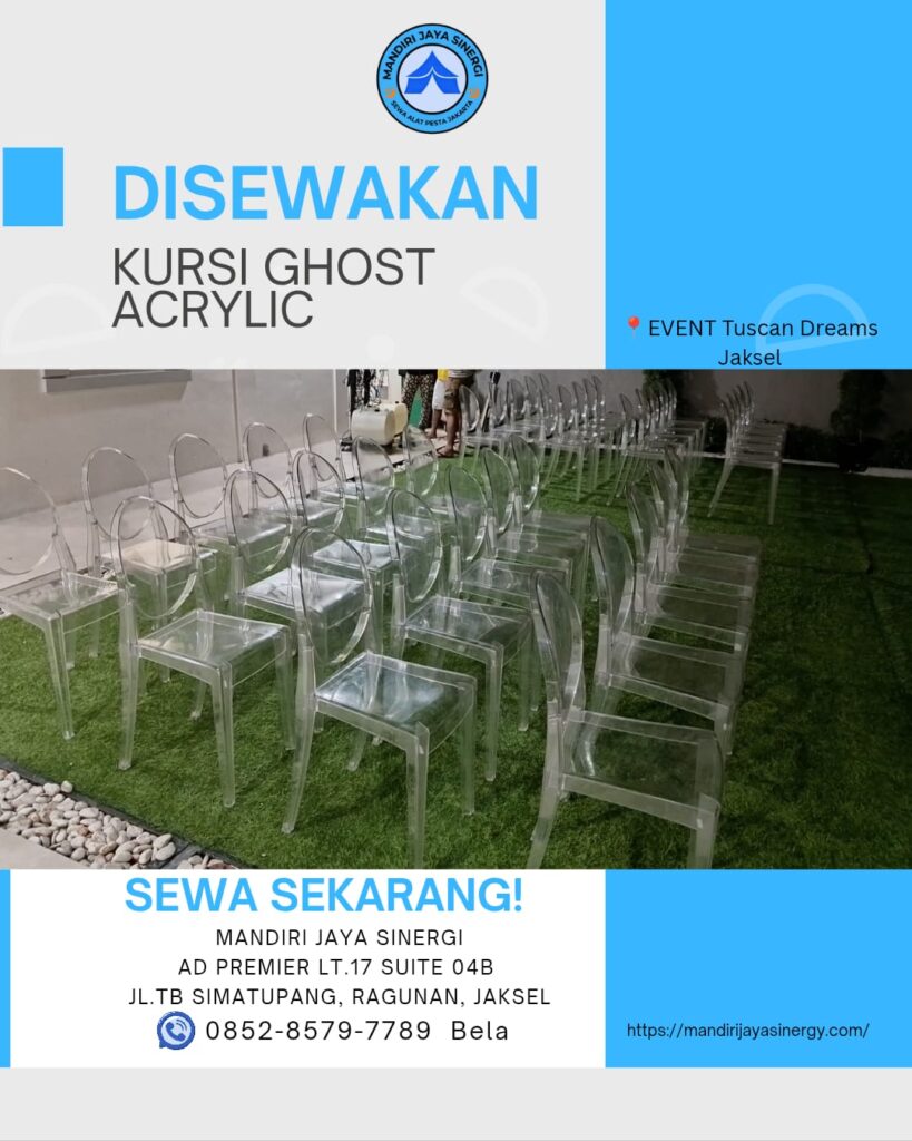 SEWA KURSI GHOST ACRYLIC AREA JAKARTA