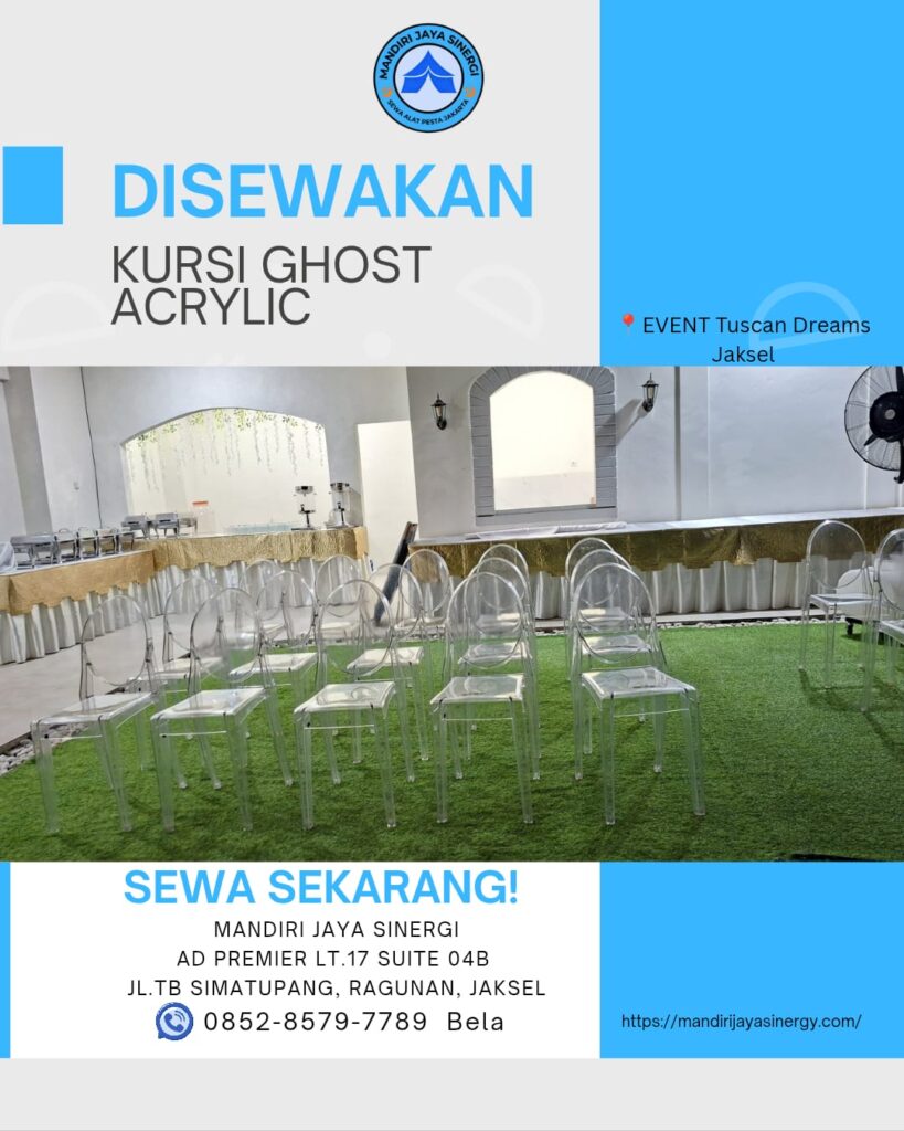 SEWA KURSI GHOST ACRYLIC AREA JAKARTA