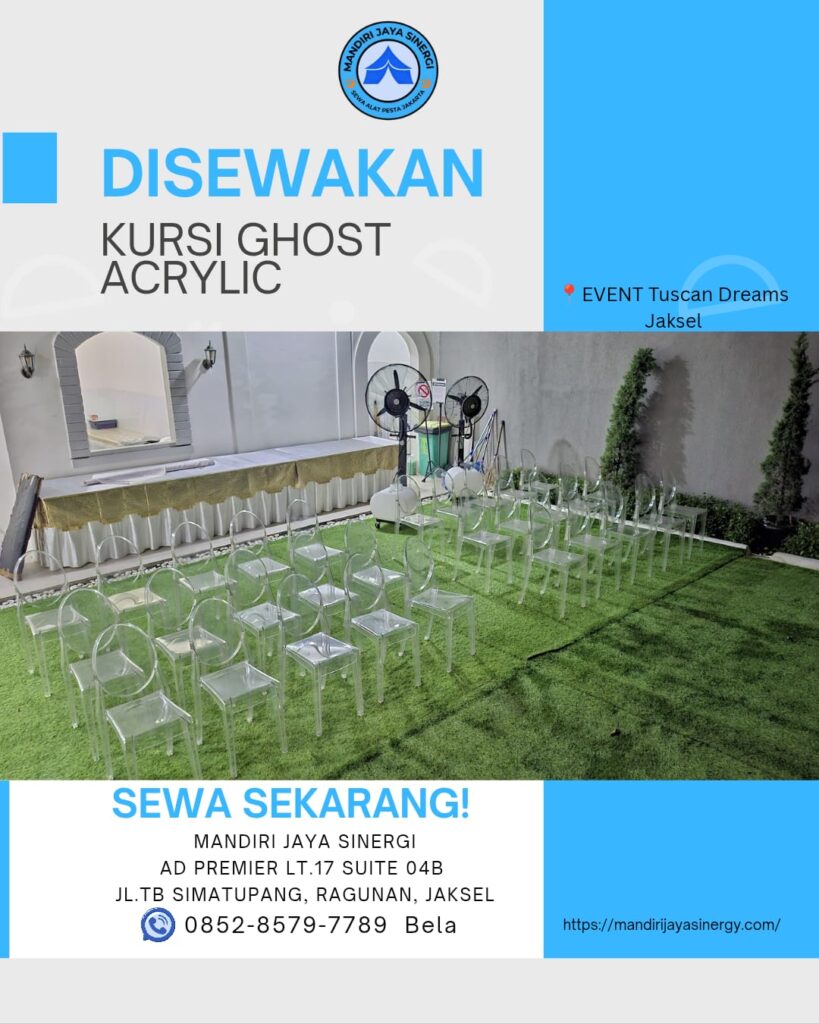 SEWA KURSI GHOST ACRYLIC AREA JAKARTA
