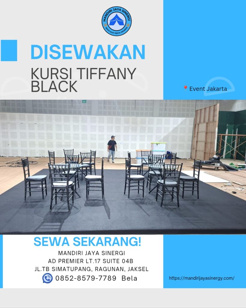 SEWA KURSI TIFFANY BLACK JABODETABEK