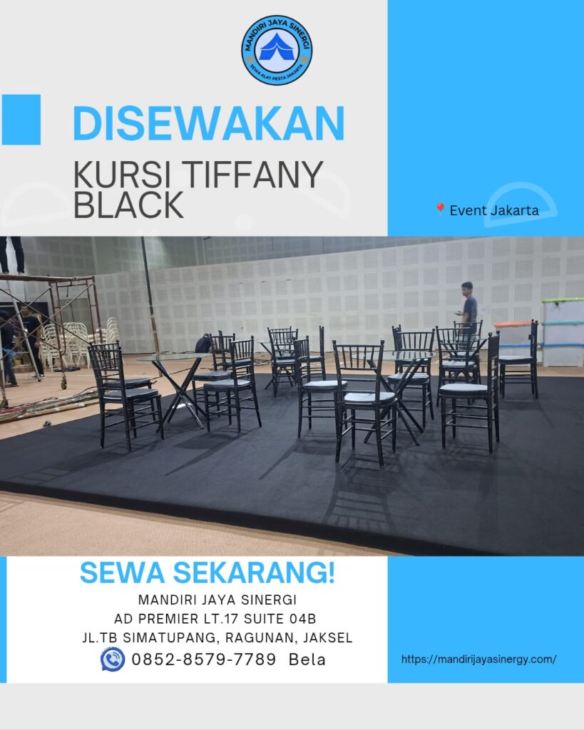 SEWA KURSI TIFFANY BLACK JABODETABEK