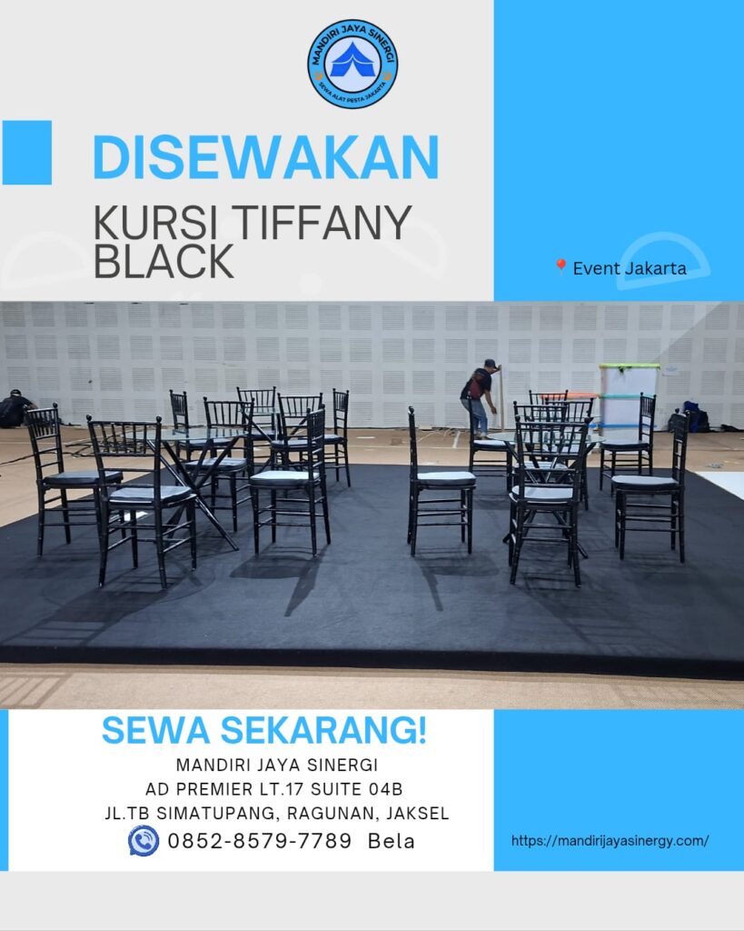 SEWA KURSI TIFFANY BLACK JABODETABEK
