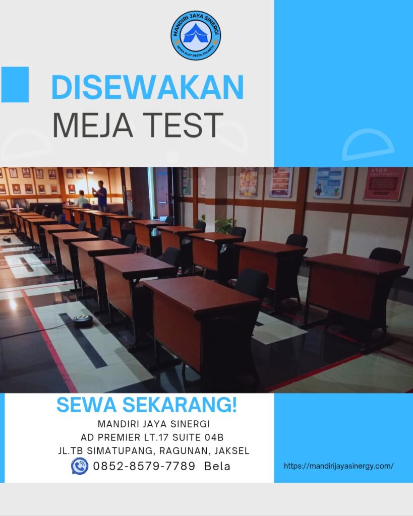 SEWA MEJA TEST AREA JABODETABEK