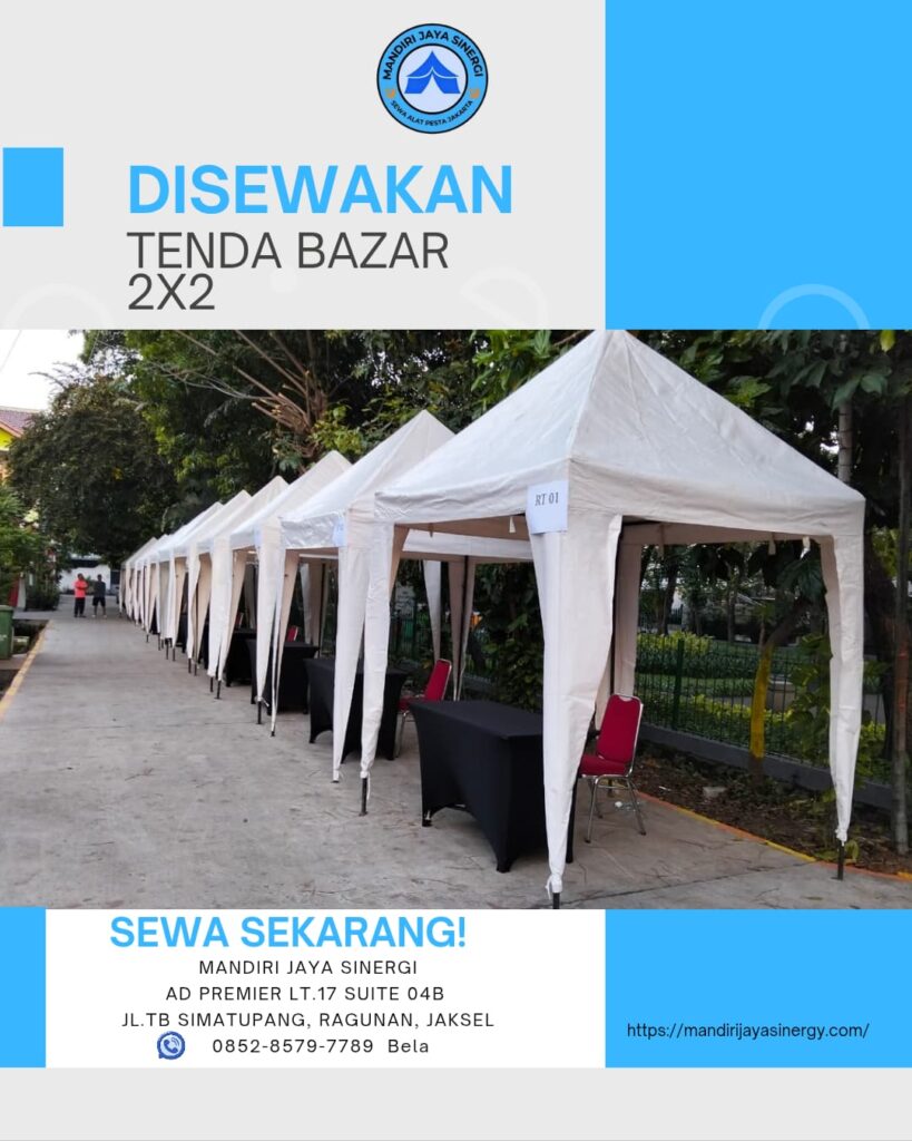 SEWA TENDA BAZAR 2x2 AREA JAKARTA