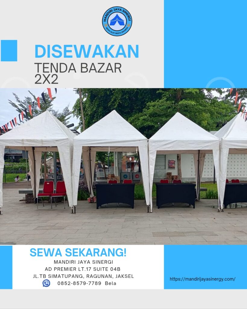 SEWA TENDA BAZAR 2x2 AREA JAKARTA