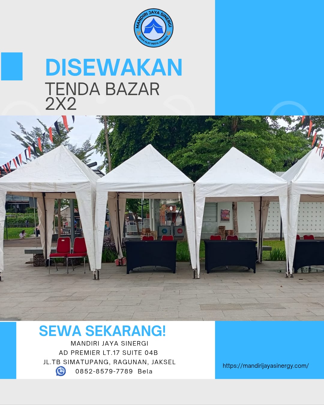 SEWA TENDA BAZAR 2x2 AREA JAKARTA
