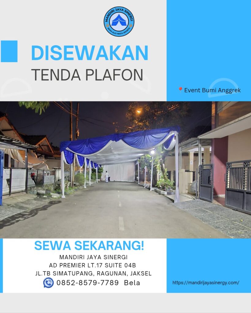 SEWA TENDA PLAFON JABODETABEK