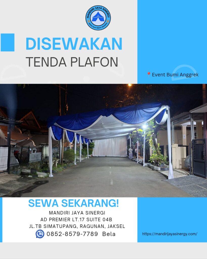 SEWA TENDA PLAFON JABODETABEK