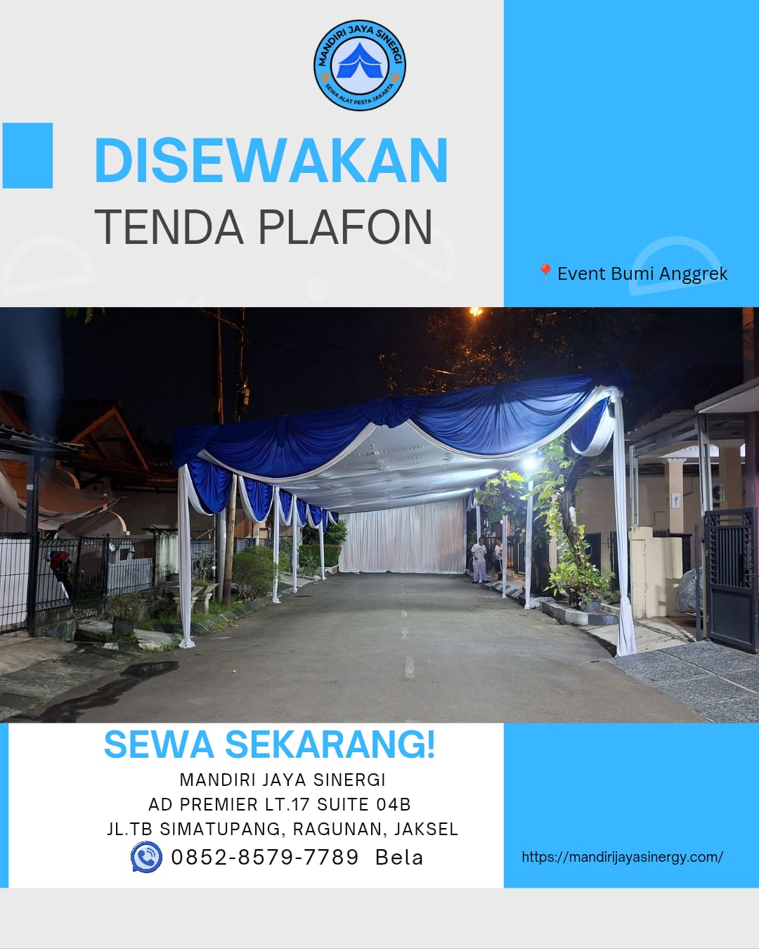 SEWA TENDA PLAFON JABODETABEK
