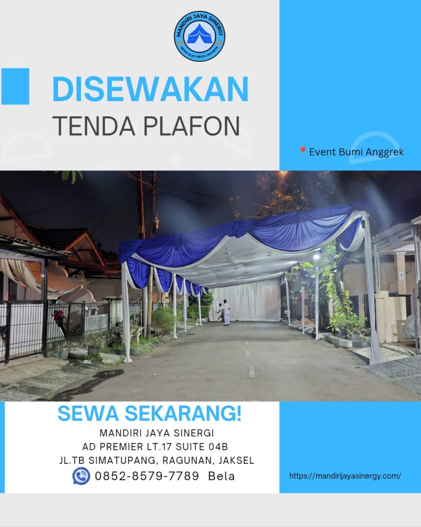 SEWA TENDA PLAFON JABODETABEK