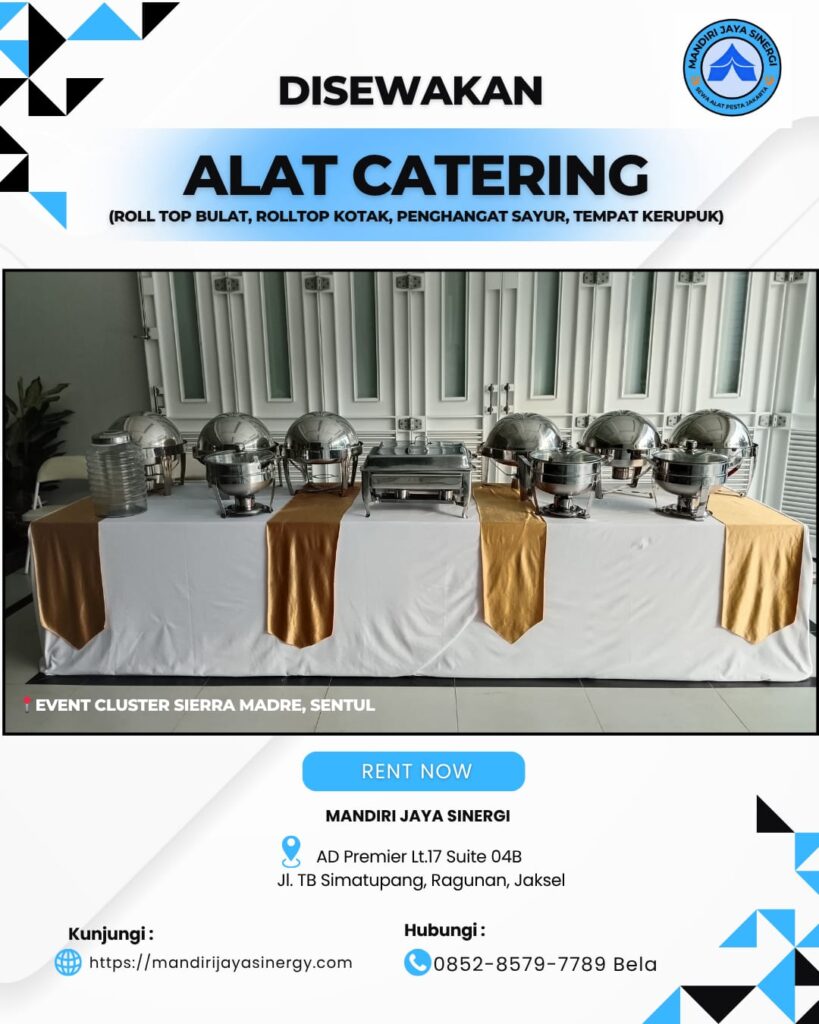 SEWA ALAT CATERING PREMIUM AREA JAKARTA