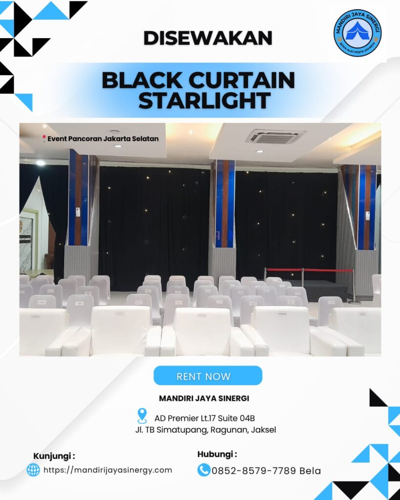 SEWA BLACKCURTAIN STARLIGHT BERKUALITAS SE-JABODETABEK