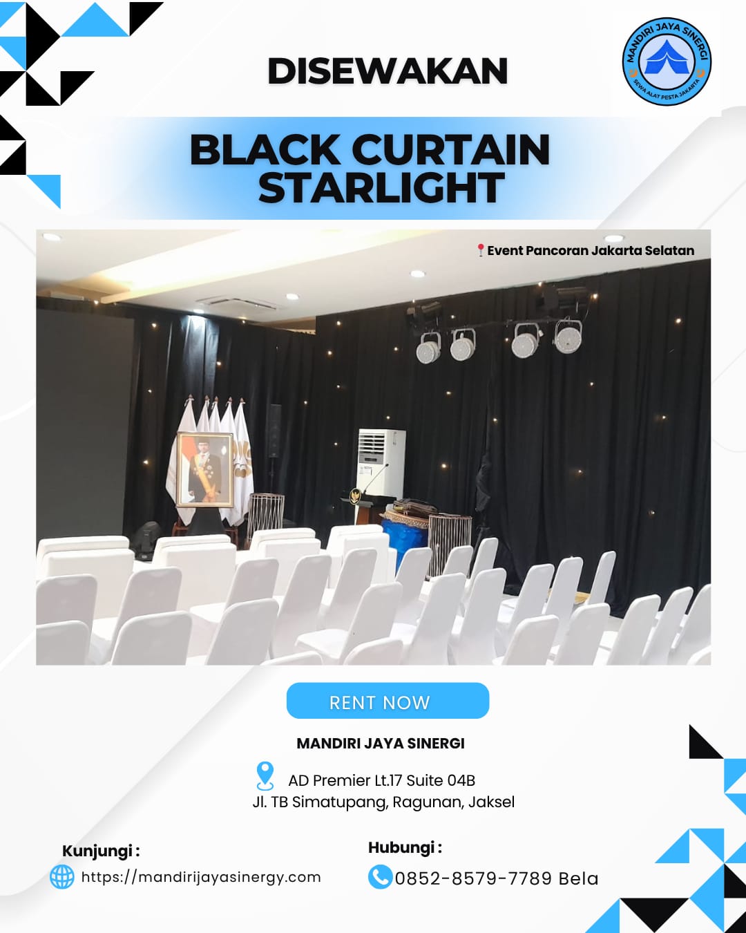 SEWA BLACKCURTAIN STARLIGHT BERKUALITAS SE-JABODETABEK