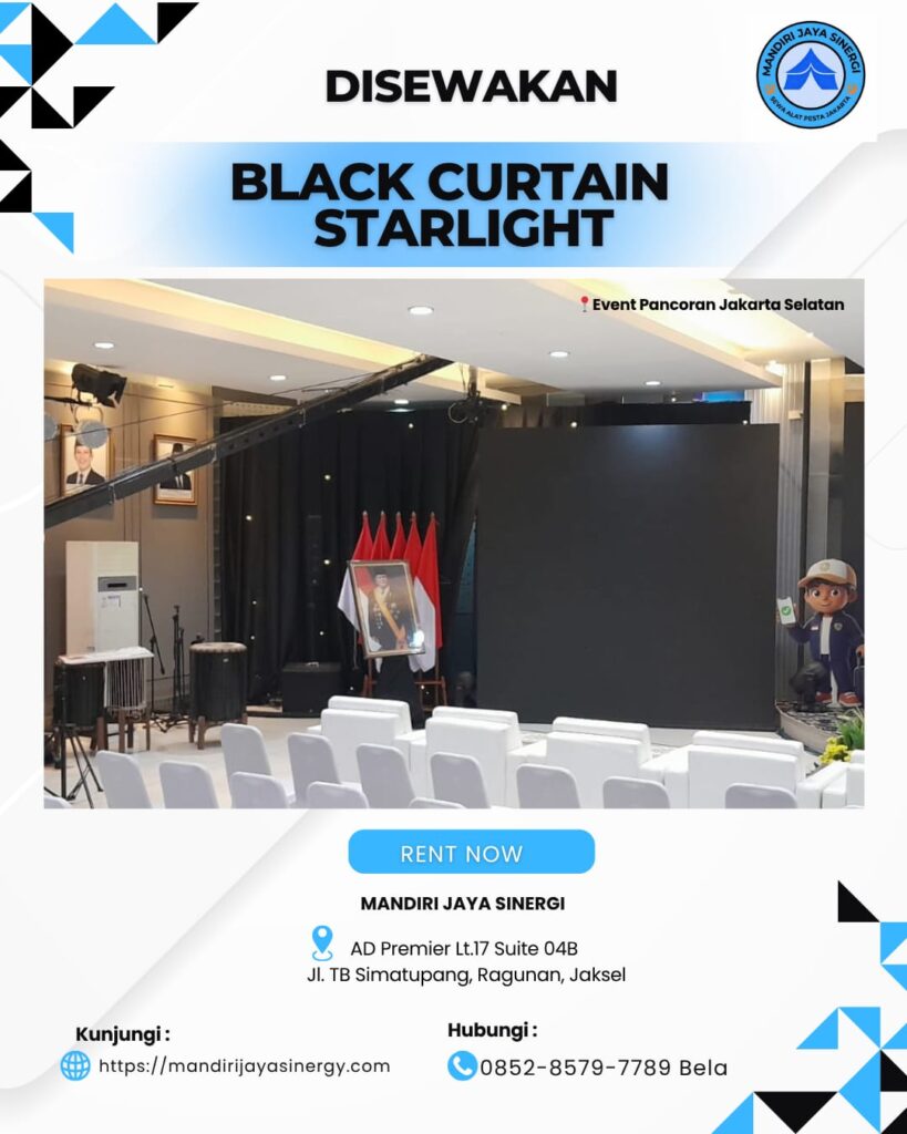 SEWA BLACKCURTAIN STARLIGHT BERKUALITAS SE-JABODETABEK