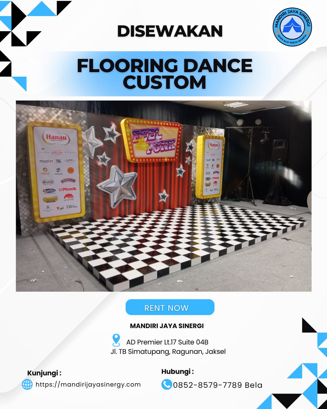 SEWA FLOORING DANCE CUSTOM TERBAIK SEJABODETABEK